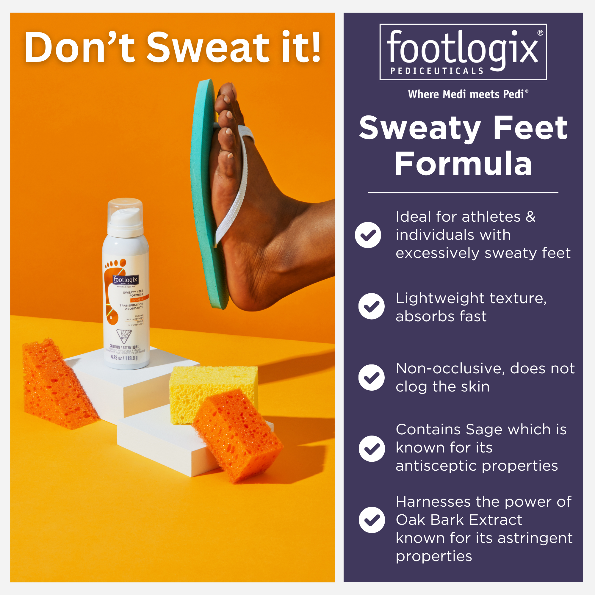 Footlogix Sweaty Feet Formula