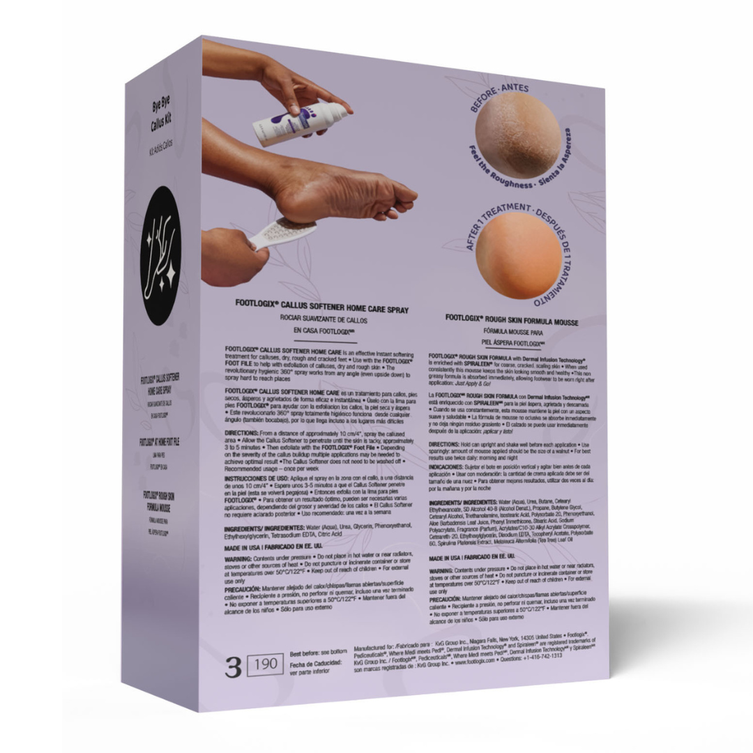 Bye Bye Callus - 3 Piece Kit