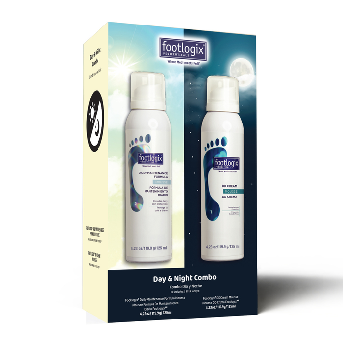 Day & Night Combo — Foot Moisturizer Duo — Footlogix Pediceutical foot care from Monica Made