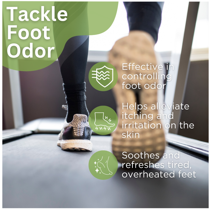 Foot Fresh - Odor & Sweat Control for Active Feet